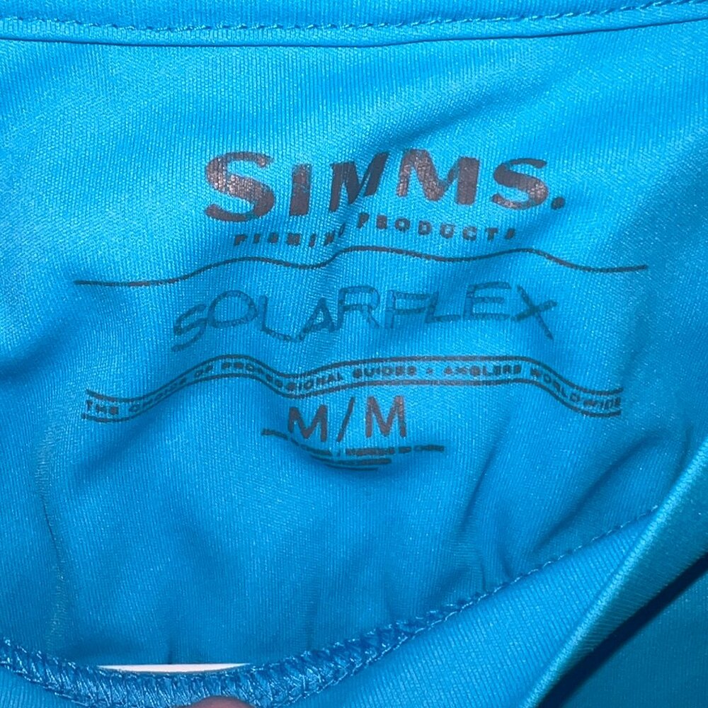 Simms Men's Medium Solarflex UPF50 Long Sleeve Performance Fishing Crewneck - Picture 2 of 10